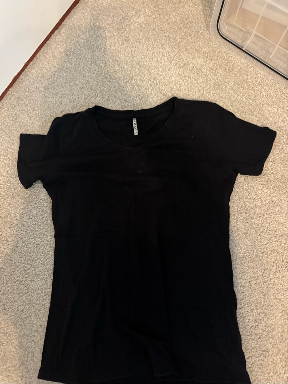 Classic Black V-Neck Women's Tee